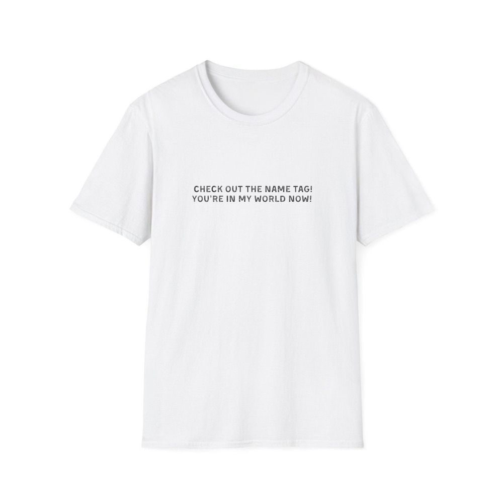 Happy Gilmore Check Out The Name Tag T Shirt Funny 90_s Retro Movie Quote Tee